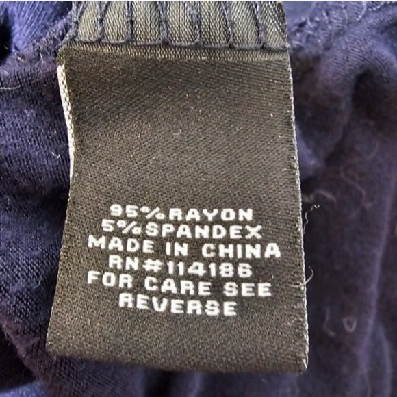 Verve Ami Navy Blue V-Neck Ruffle Front LS Blouse, Size 2X - Picture 5 of 6